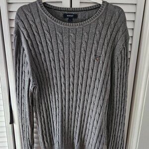 Gant Cable Knit Cotton Sweater Large